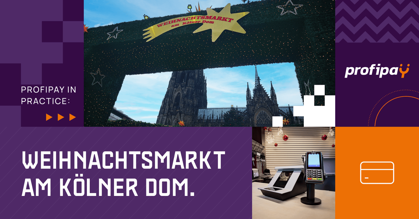 profipay auf dem Weihnachtsmarkt in Köln.